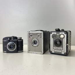 Vintage Lot of 3 Assorted Cameras-Spartus, Ansco Sure Shot, Beacon II