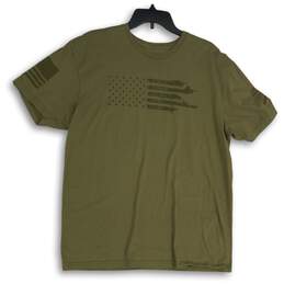 Grunt Style Mens Green Crew Neck Short Sleeve Pullover T-Shirt Size Large
