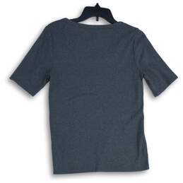J. Crew Womens Gray Scoop Neck Short Sleeve Pullover T-Shirt Size Large alternative image