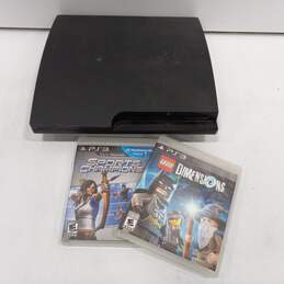 Sony PlayStation 3 PS3 Console w/ 2 Video Games