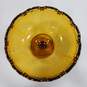Vintage Indiana Amber Glass Candy Bowl image number 3