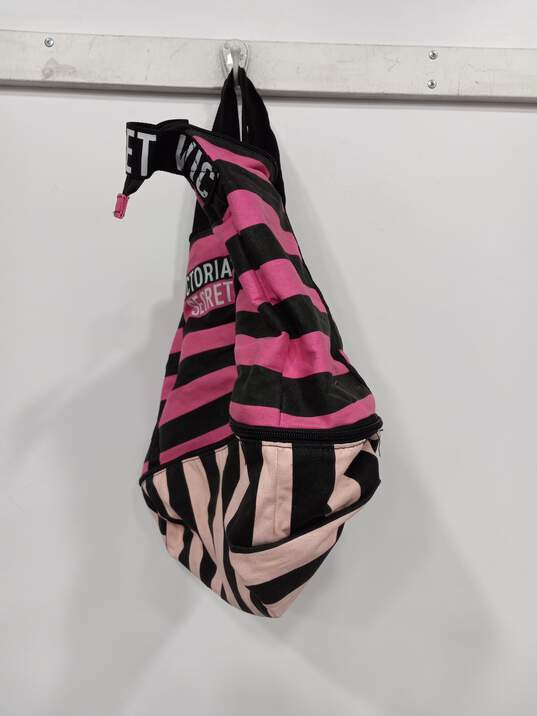 Victoria's Secret Large Black & Pink Tote Bag image number 3