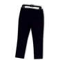 Womens Blue Flat Front Pockets Stretch Straight Leg Ankle Pants Size 8 image number 2