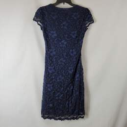 Joseph Ribkoff Women's Blue Floral Dress SZ 4 alternative image