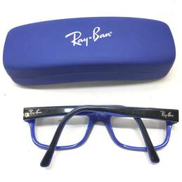Ray-Ban Rectangle Eyeglasses Blk/Blue alternative image
