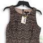 NWT Jessica Simpson Womens Pink Black Lace Sleeveless Shift Dress Size 8 image number 3