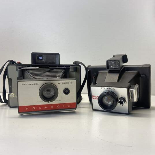 Vintage Polaroid Lot of 2 Instant Cameras image number 1