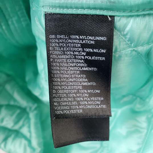 The North Face Green Puffer Jacket image number 4