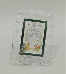 WATERFORD RABBIT COLLECTION Crystal 4x6" Picture Frame. RETIRED "VELVETEEN"