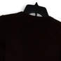 Womens Brown Round Neck Long Sleeve Knitted Pullover Sweater Size XS image number 4