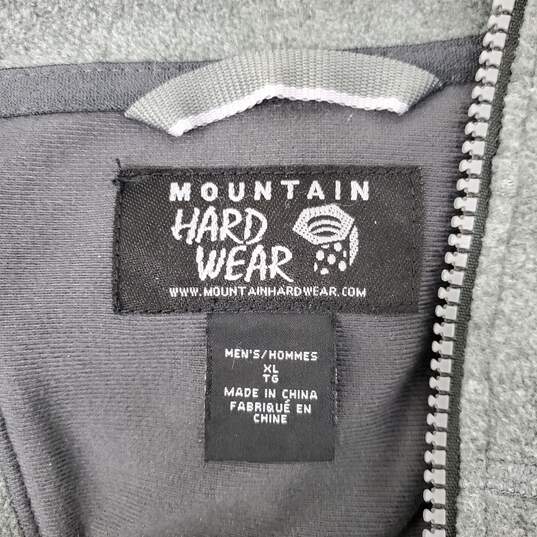 Mountain Hardwear MN's Gray Fleece Full Zip Hooded Sweat Jacket Size XL image number 3