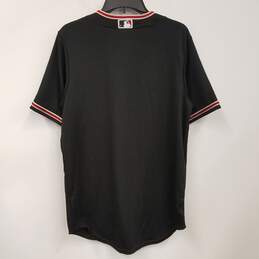 Mens Black Arizona Diamondbacks Baseball MLB Button-Up Jersey Size Small alternative image
