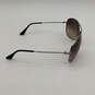 Mens RB3293 Brown Lens Metal Silver Full Rim UV Protection Sunglasses image number 3