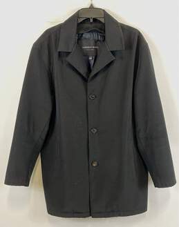 Andrew Marc Mens Black Long Sleeve Collared Pockets Suit Jacket Size Large