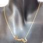 18K Yellow Gold Box Chain Pendant Necklace - 4.00g image number 2