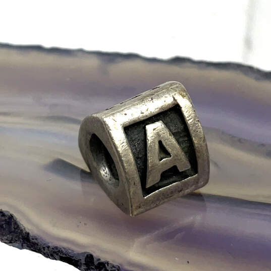 Designer Pandora 925 ALE Sterling Silver A Alphabet Letter Beaded Charm image number 3