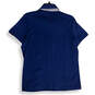NWT Womens Blue Spread Collar Short Sleeve Golf Polo Shirt Size Large image number 4