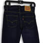 Womens Blue 511 Denim Dark Wash Slim Fit Skinny Leg Jeans Size 14 image number 3