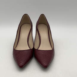 IOB Womens Prieta W01434 Red Leather Pointed Toe Pump Heels Size 10 B alternative image