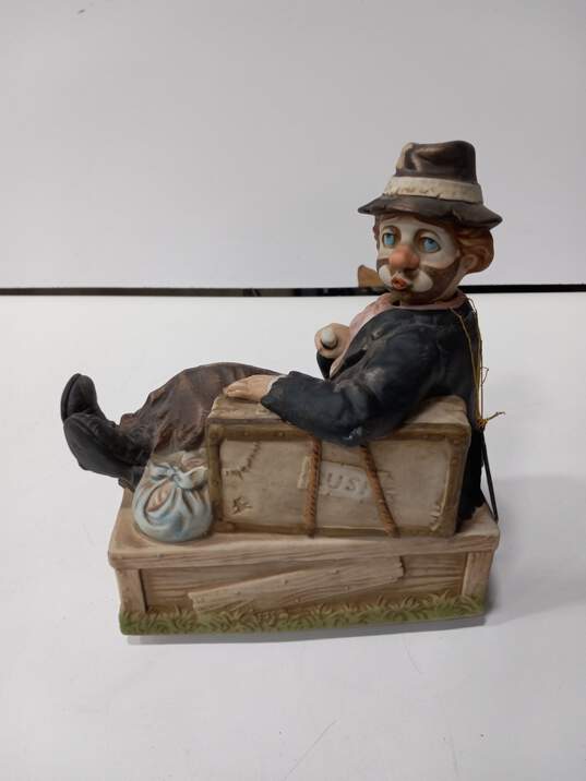 Vintage 'Willie the Whistler' Clown Hand Painted Music Box image number 1