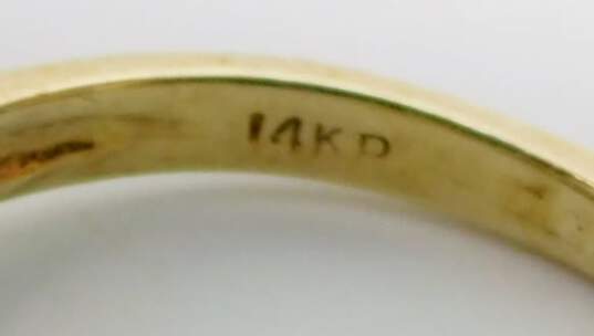 14K Yellow Gold 0.46 CTTW Diamond Ring 2.6g image number 5