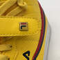 Mens Vulc 13 Yellow Leather High Top Lace-Up Round Toe Sneaker Shoes Sz 10 image number 5