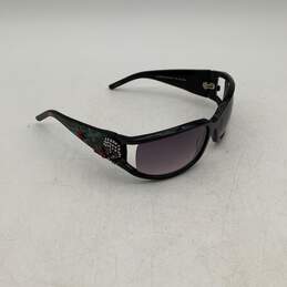 Ed Hardy Womens Black Multicolor Diamonds Full Rim Cat Eye Sunglasses With Case alternative image