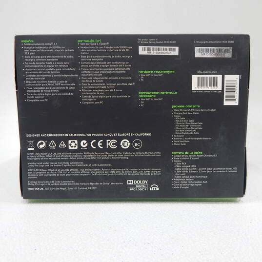 Razer Chimaera 5.1 Mass Effect 3 Edition Wireless Gaming Headset For Xbox 360 IOB image number 3