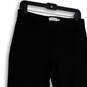 Womens Black Flat Front Stretch Pockets Straight Leg Ankle Pants Size 10 image number 3