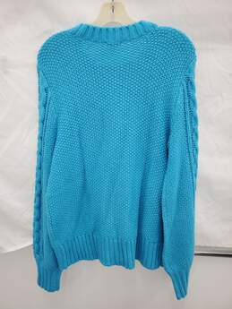 Talbots Women Oversized Cable Crew Sweater Size-L used alternative image