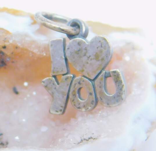James Avery Sterling Silver I Love You Charm 1.1g image number 2