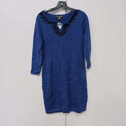 Women's Tommy Bahama Blue Long-Sleeve Dress Size XS with Original Retail Tags image number 1
