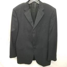 Burberry London Black Wool Men's Suit Jacket