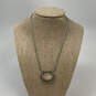 Designer Brighton Silver-Tone Fox Tail Chain Crescent Moon Pendant Necklace image number 1