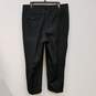 Mens Black Wool Blend Pleated Front Straight Leg Dress Pants Size 38x30 image number 1