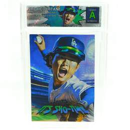 Shohei Ohtani Blue Cracked Ice Refractor Sho-Time Limited Edition Custom Card