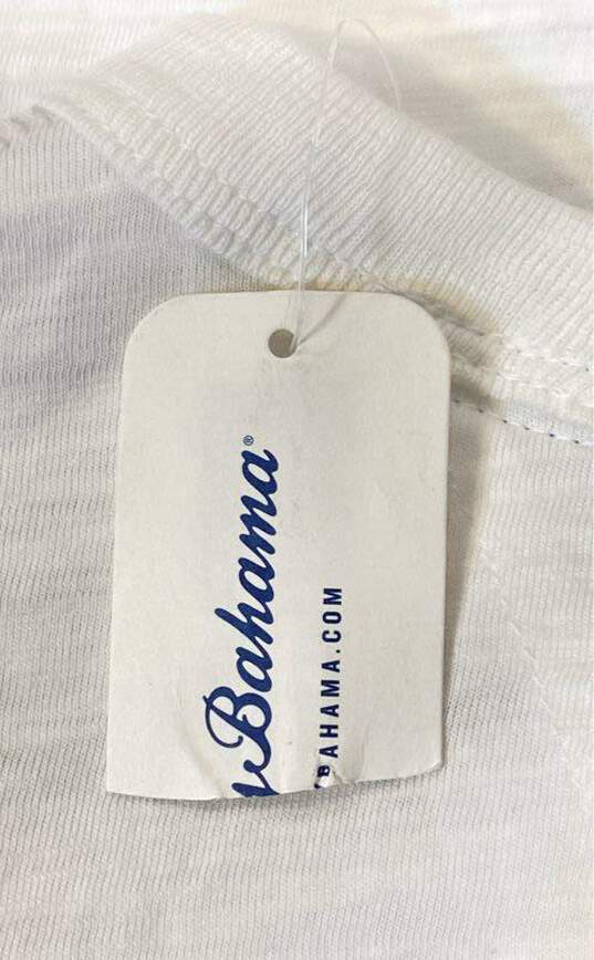 Tommy Bahama Mens White Cotton Short Sleeve Crew Neck Pullover T-Shirt Size XL image number 3