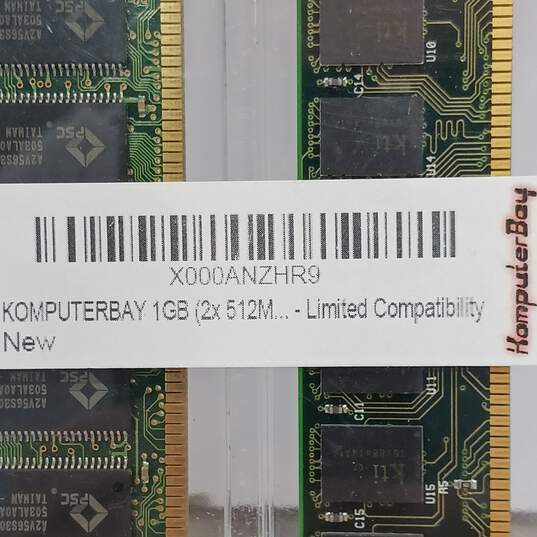 Pair of 512MB Komputerbay Ram Sticks image number 3