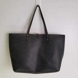 Victoria's Secret Pebbled Faux Leather Tote Bag Black alternative image