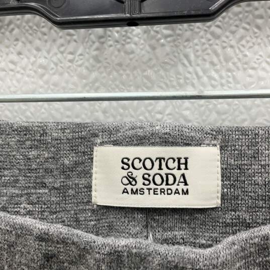 Scotch & Soda Womens Gray Elastic Waist Tapered Leg Sweatpants Size 14 image number 3