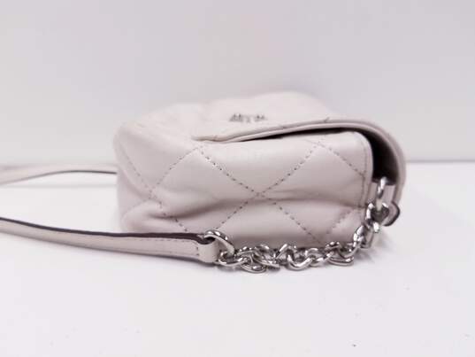 Michael Kors Quilted Mini Crossbody Bag White image number 5