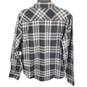 Brixton Men Black Plaid Flannel Button Up Shirt S NWT image number 2