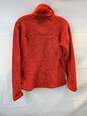 Patagonia Quarter Button Long Sleeve Red Pullover Sweater Women's Size M image number 2
