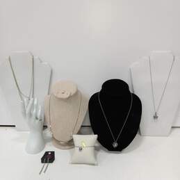 Bundle of Assorted Silver Toned Fashion Jewelry