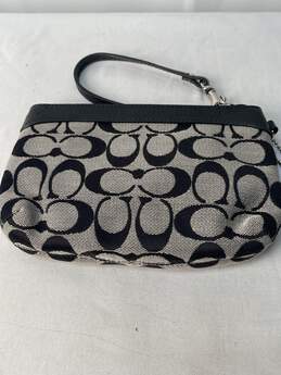 Certified Authentic Coach Gray and Black Wristlet alternative image