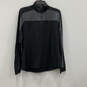 NWT Womens Black Gray Long Sleeve Quarter Zip Pullover T-Shirt Size XL image number 1
