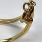 Designer J. Crew Womens Gold-Tone Lobster Clasp Chain Bracelet 21.4g image number 4