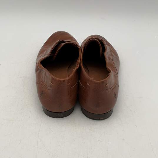 Frye 3476543-COC Womens Brown Leather Flat Slip-On Oxford Loafers Size 9.5 image number 4