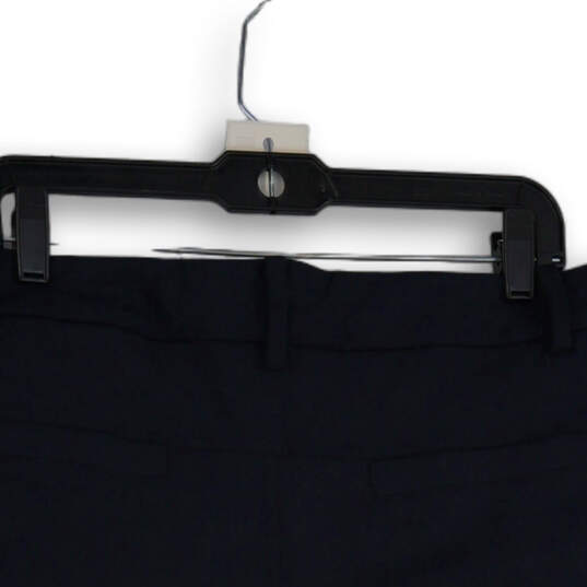 Mens Navy Blue Flat Front Slash Pocket Chino Shorts Size 36 image number 4