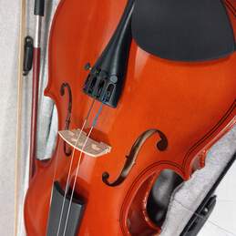 4 String Violin w/Bow and Black Case alternative image